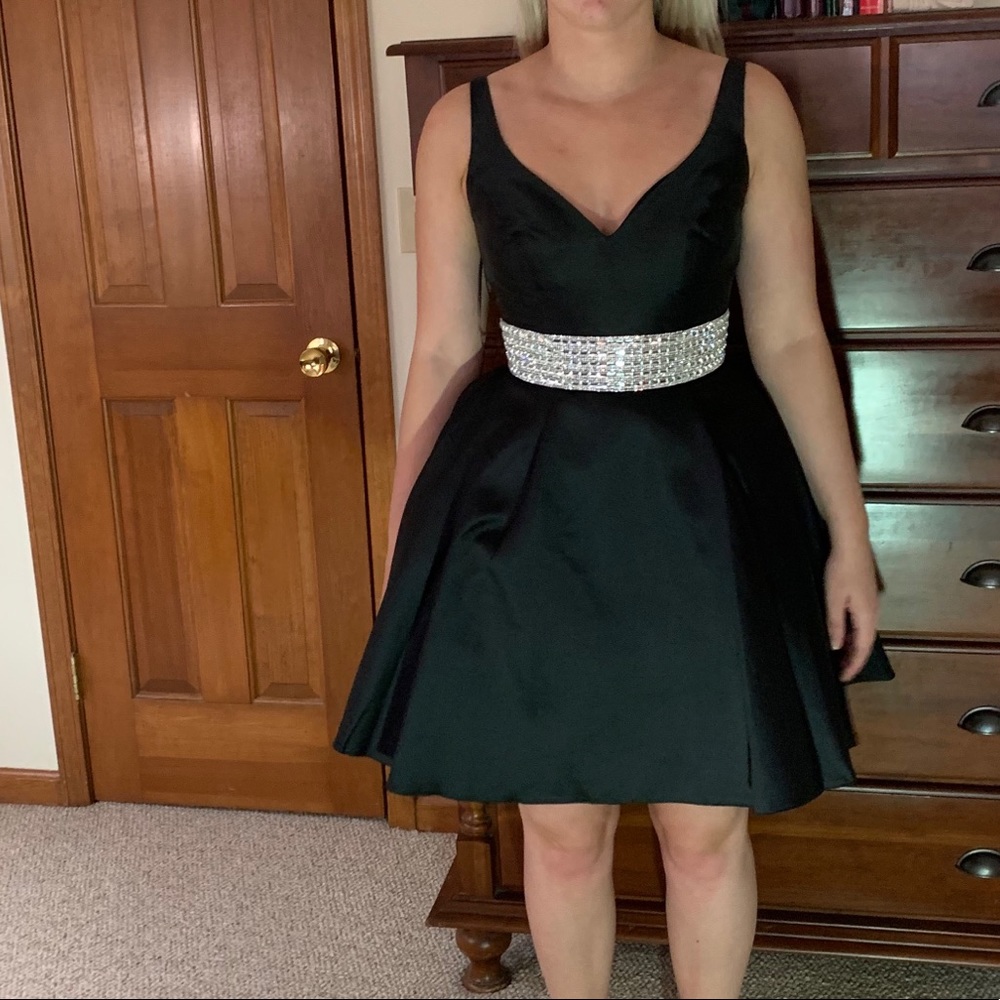 Black cocktail dress